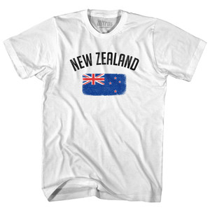 New Zealand Country Flag Heritage Youth Cotton T-shirt - White New Zealand Country Flag Heritage Youth Cotton T-shirt - White