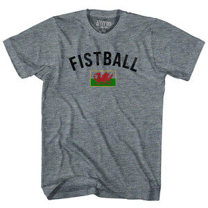 Wales Fistball Country Flag Adult Tri-Blend T-shirt - Athletic Grey Wales Fistball Country Flag Adult Tri-Blend T-shirt - Athletic Grey