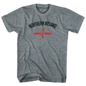 Northern Ireland Country Flag Heritage Adult Tri-Blend T-shirt - Athletic Grey Northern Ireland Country Flag Heritage Adult Tri-Blend T-shirt - Athletic Grey