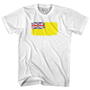 Niue Country Flag Youth Cotton T-shirt - White Niue Country Flag Youth Cotton T-shirt - White