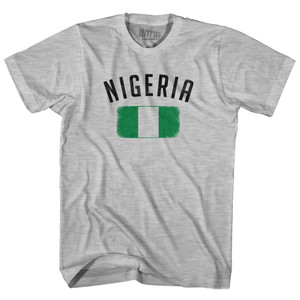 Nigeria Country Flag Heritage Womens Cotton Junior Cut T-Shirt - Grey Heather Nigeria Country Flag Heritage Womens Cotton Junior Cut T-Shirt - Grey Heather