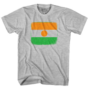 Niger Country Flag Womens Cotton Junior Cut T-Shirt - Grey Heather Niger Country Flag Womens Cotton Junior Cut T-Shirt - Grey Heather