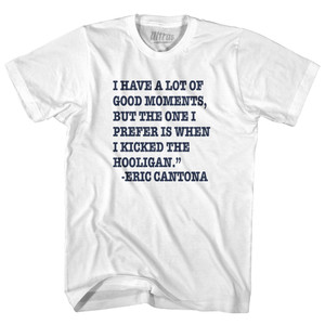 Eric Cantona Youth Cotton T-shirt - White Eric Cantona Youth Cotton T-shirt - White