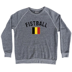 Belgium Fistball Country Flag Adult Tri-Blend Sweatshirt - Athletic Grey Belgium Fistball Country Flag Adult Tri-Blend Sweatshirt - Athletic Grey