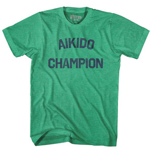 Aikido Champion Adult Tri-Blend T-shirt - Kelly