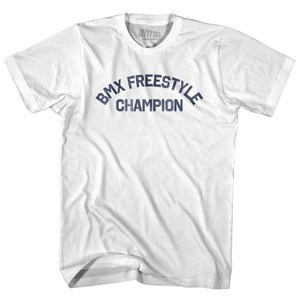 BMX Freestyle Champion Adult Cotton T-shirt - White