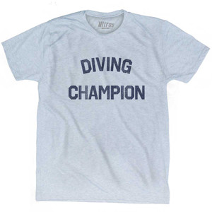 Diving Champion Adult Tri-Blend T-shirt - Athletic White