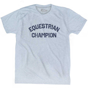 Equestrian Champion Adult Tri-Blend T-shirt - Athletic White