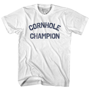 Cornhole Champion Youth Cotton T-shirt - White Cornhole Champion Youth Cotton T-shirt - White