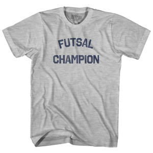 Futsal Champion Womens Cotton Junior Cut T-Shirt - Grey Heather