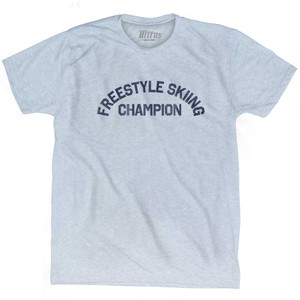 Freestyle Skiing Champion Adult Tri-Blend T-shirt - Athletic White Freestyle Skiing Champion Adult Tri-Blend T-shirt - Athletic White