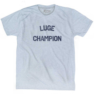Luge Champion Adult Tri-Blend T-shirt - Athletic White Luge Champion Adult Tri-Blend T-shirt - Athletic White