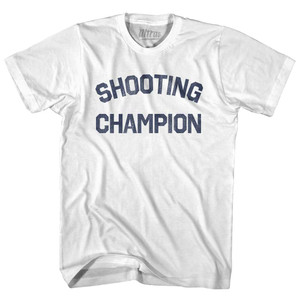 Shooting Champion Adult Cotton T-shirt - White