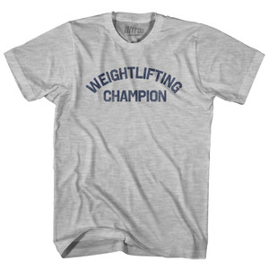 Weightlifting Champion Youth Cotton T-shirt - Grey Heather Weightlifting Champion Youth Cotton T-shirt - Grey Heather