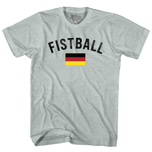 Germany Fistball Country Flag Adult Tri-Blend T-shirt - Athletic Cool Grey Germany Fistball Country Flag Adult Tri-Blend T-shirt - Athletic Cool Grey
