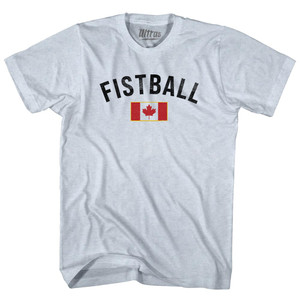 Canada Fistball Country Flag Adult Tri-Blend T-shirt - Athletic White Canada Fistball Country Flag Adult Tri-Blend T-shirt - Athletic White