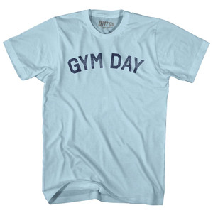 Gym Day Adult Cotton T-shirt - Light Blue