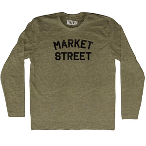 Market Street Adult Tri-Blend Long Sleeve T-shirt - Athletic Grey Market Street Adult Tri-Blend Long Sleeve T-shirt - Athletic Grey