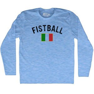 Italy Fistball Country Flag Adult Tri-Blend Long Sleeve T-shirt - Athletic Blue Italy Fistball Country Flag Adult Tri-Blend Long Sleeve T-shirt - Athletic Blue