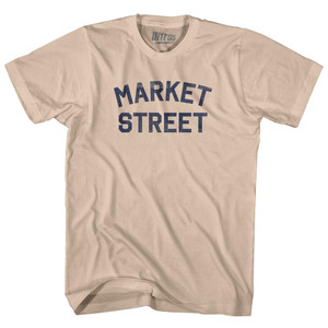 Market Street Adult Cotton T-shirt - Creme