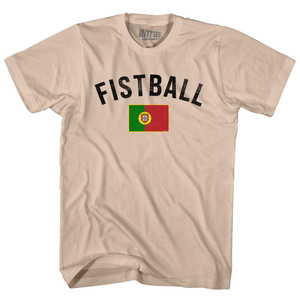 Portugal Fistball Country Flag Adult Cotton T-shirt - Creme
