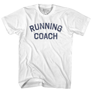 Running Coach Adult Cotton T-shirt - White