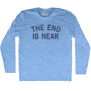 The End Is Near Adult Tri-Blend Long Sleeve T-shirt - Athletic Grey
