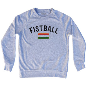 Hungary Fistball Country Flag Adult Tri-Blend Sweatshirt - Grey Heather Hungary Fistball Country Flag Adult Tri-Blend Sweatshirt - Grey Heather