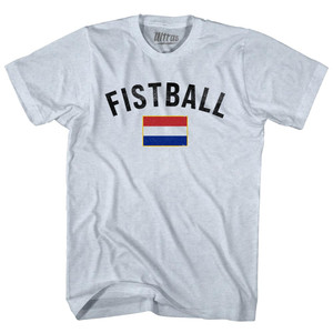 Netherlands Fistball Country Flag Adult Tri-Blend T-shirt - Athletic White Netherlands Fistball Country Flag Adult Tri-Blend T-shirt - Athletic White