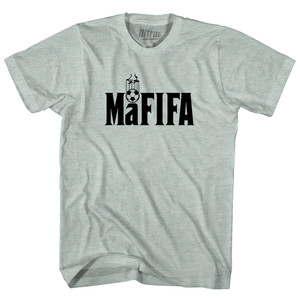 Mafifa Fifa Mafia Corruption Adult Tri-Blend T-shirt - Athletic Cool Grey Mafifa Fifa Mafia Corruption Adult Tri-Blend T-shirt - Athletic Cool Grey
