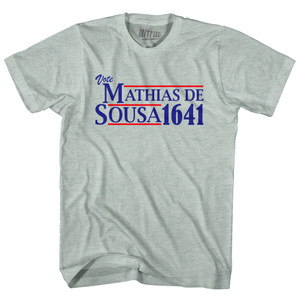 Vote Mathias de Sousa 1641 Adult Tri-Blend T-shirt - Athletic Cool Grey Vote Mathias de Sousa 1641 Adult Tri-Blend T-shirt - Athletic Cool Grey