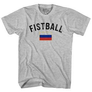Russia Fistball Country Flag Youth Cotton T-shirt - Grey Heather Russia Fistball Country Flag Youth Cotton T-shirt - Grey Heather