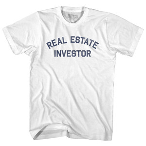 Real Estate Investor Womens Cotton Junior Cut T-Shirt - White