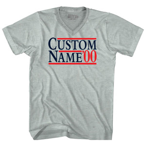 Election Custom Election Two Names And Year Adult Tri-Blend V-neck T-shirt - Athletic Cool Grey Election Custom Election Two Names And Year Adult Tri-Blend V-neck T-shirt - Athletic Cool Grey