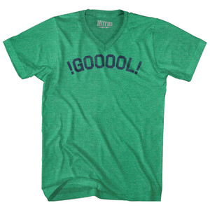 !GOOOOL! Soccer Adult Tri-Blend V-neck T-shirt - Athletic Green !GOOOOL! Soccer Adult Tri-Blend V-neck T-shirt - Athletic Green
