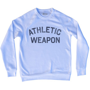 Athletic Weapon Adult Tri-Blend Sweatshirt - White