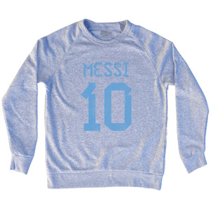 Messi 10 Legend World Cup Adult Tri-Blend Sweatshirt - Grey Heather Messi 10 Legend World Cup Adult Tri-Blend Sweatshirt - Grey Heather