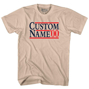 Election Custom Election Two Names And Year Adult Cotton T-shirt - Creme Election Custom Election Two Names And Year Adult Cotton T-shirt - Creme