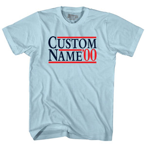 Election Custom Election Two Names And Year Adult Cotton T-shirt - Light Blue Election Custom Election Two Names And Year Adult Cotton T-shirt - Light Blue
