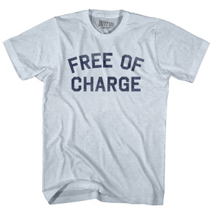 Free Of Charge Adult Tri-Blend T-shirt - Athletic White