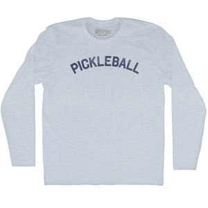 Pickleball Adult Tri-Blend Long Sleeve T-shirt - Athletic White Pickleball Adult Tri-Blend Long Sleeve T-shirt - Athletic White