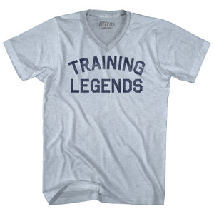 Training Legends Adult Tri-Blend V-neck T-shirt - Athletic White Training Legends Adult Tri-Blend V-neck T-shirt - Athletic White