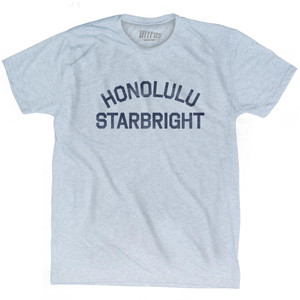 Honolulu Starbright Adult Tri-Blend T-Shirt - Athletic White