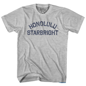 Honolulu Starbright Womens Cotton Junior Cut T-Shirt - Grey Heather