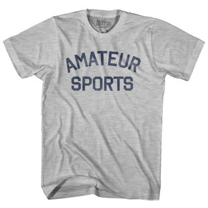 Amateur Sports Womens Cotton Junior Cut T-Shirt - Grey Heather Amateur Sports Womens Cotton Junior Cut T-Shirt - Grey Heather
