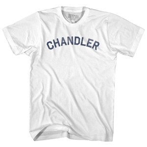 Chandler Womens Cotton Junior Cut T-Shirt - White Chandler Womens Cotton Junior Cut T-Shirt - White