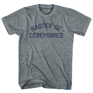 Master Of Ceremonies Womens Tri-Blend Junior Cut T-Shirt - Athletic Grey