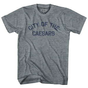 City Of The Caesars Adult Tri-Blend T-Shirt - Athletic Grey