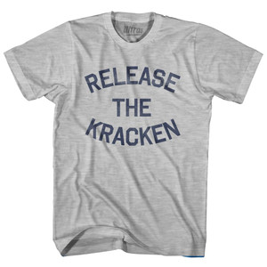 Release The Kracken Womens Cotton Junior Cut T-Shirt - Grey Heather Release The Kracken Womens Cotton Junior Cut T-Shirt - Grey Heather