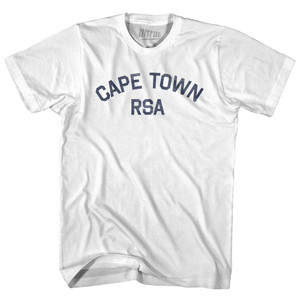 Cape Town RSA Womens Cotton Junior Cut T-Shirt - White